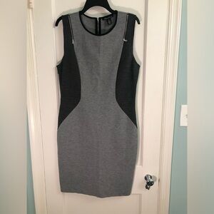 Kenneth Cole gray and black dress size 14